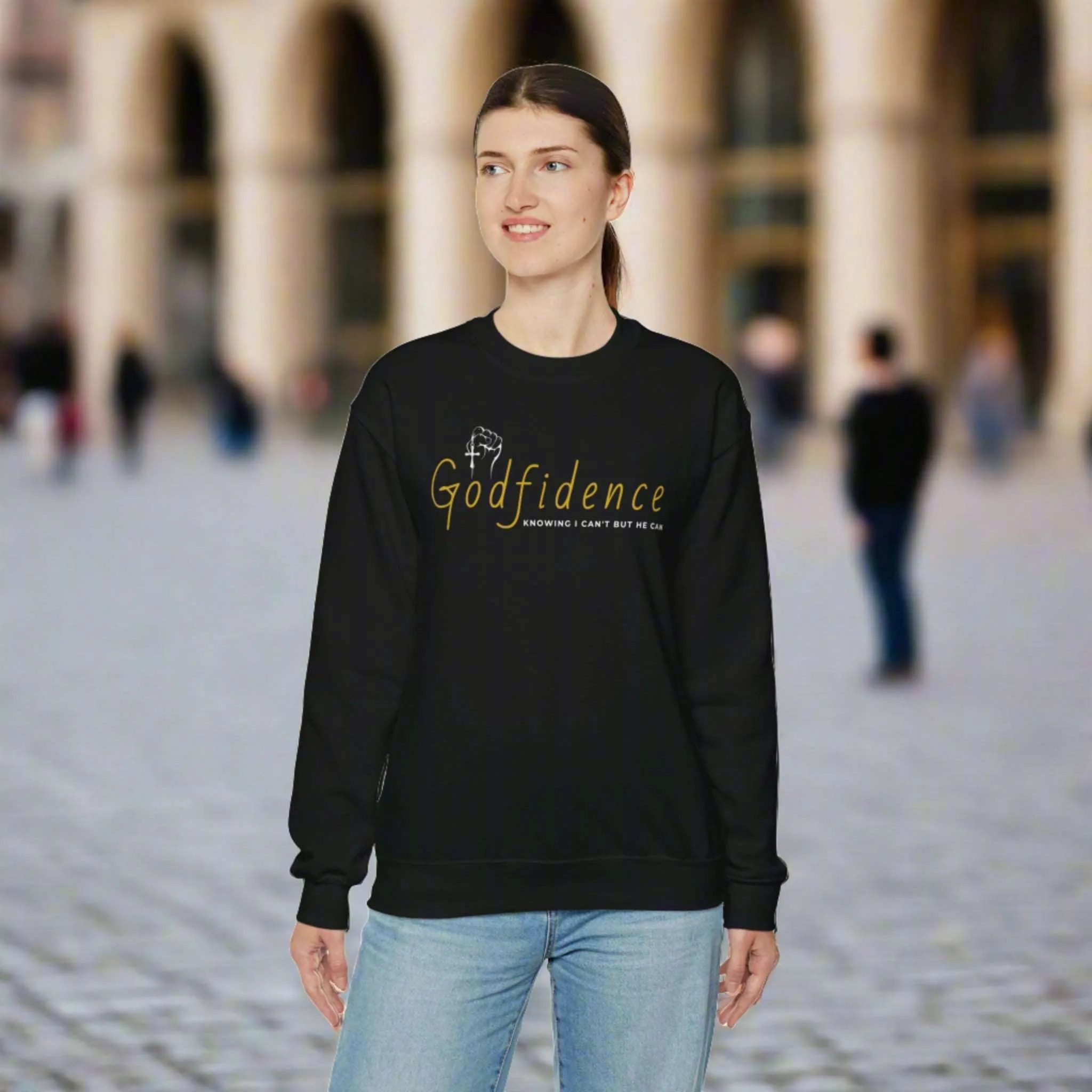 Unisex Godfidence Heavy Blend Crewneck Sweatshirt
