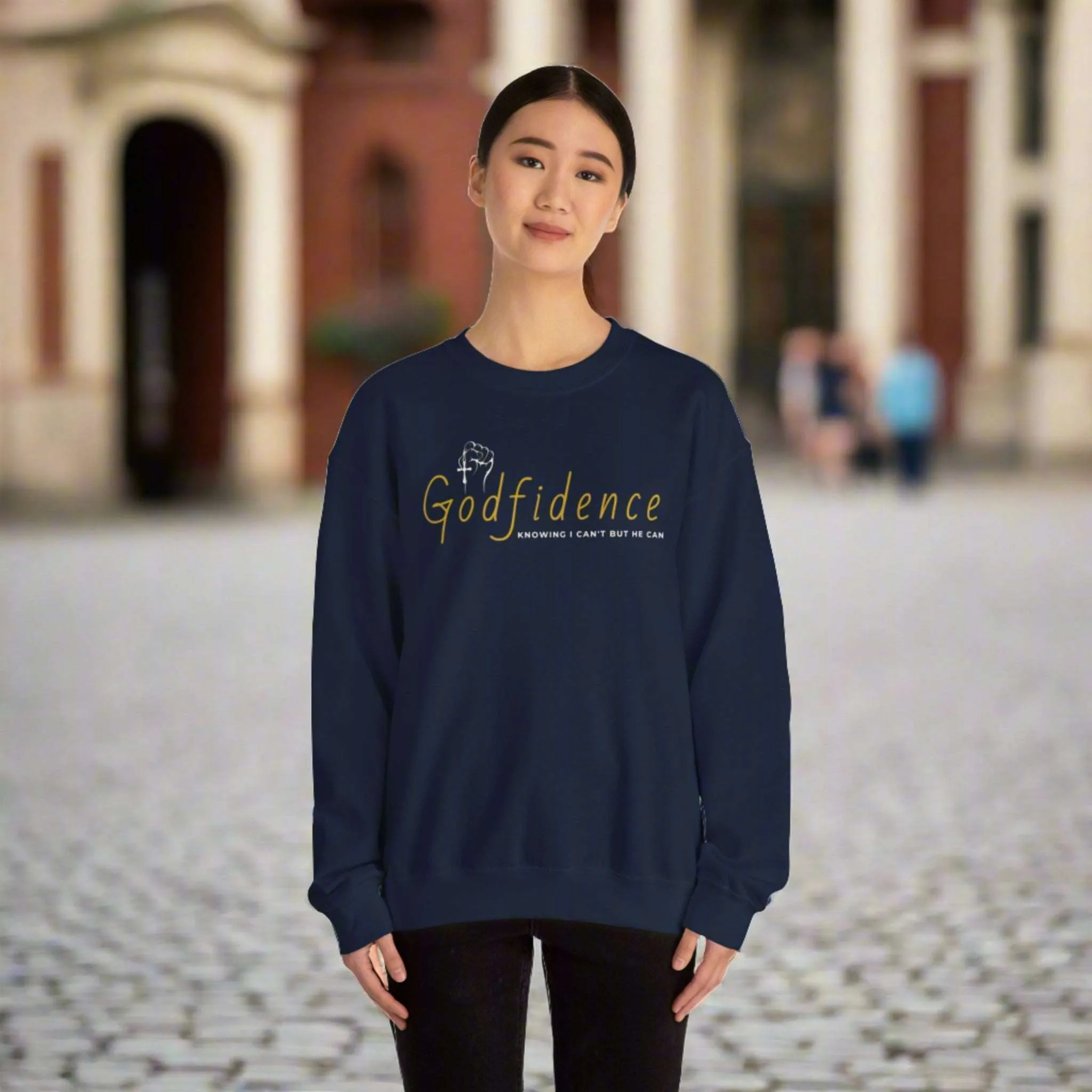 Unisex Godfidence Heavy Blend Crewneck Sweatshirt