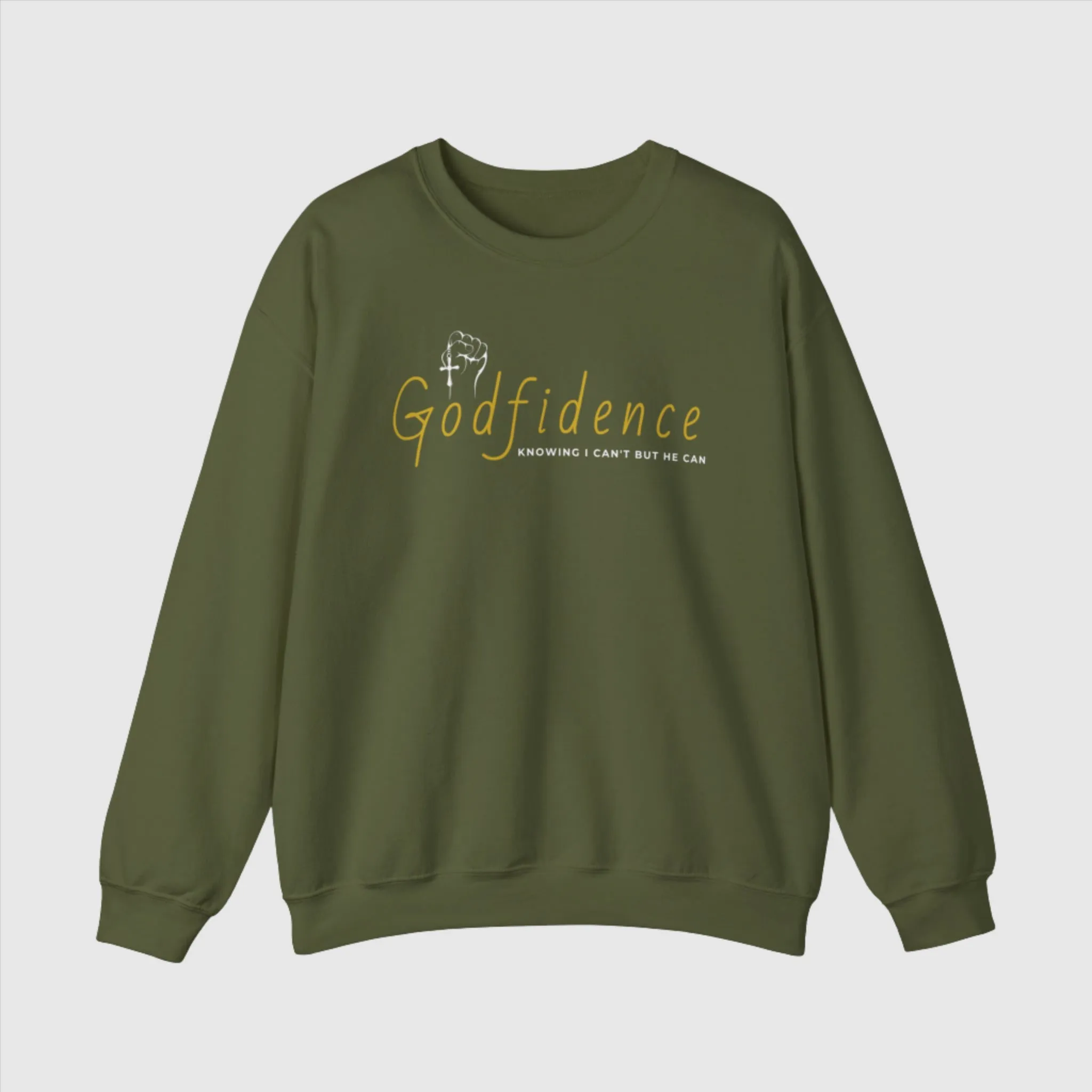 Unisex Godfidence Heavy Blend Crewneck Sweatshirt