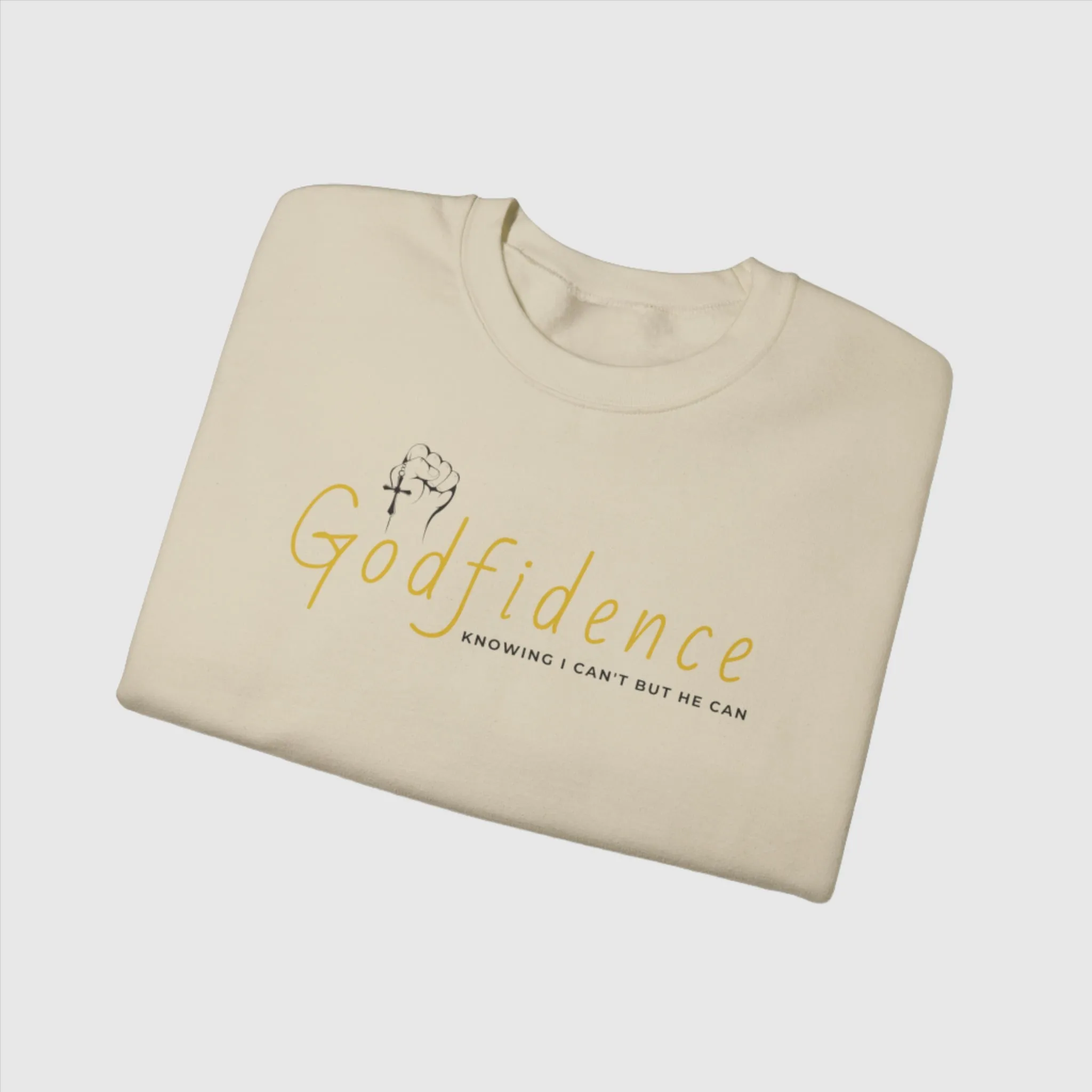 Unisex Godfidence Heavy Blend Crewneck Sweatshirt