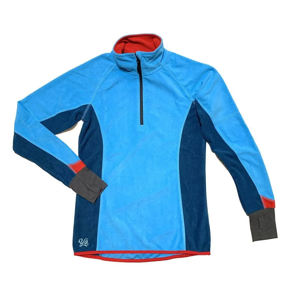 Velocity Sky Womens Quarter-Zip Fleece Jacket