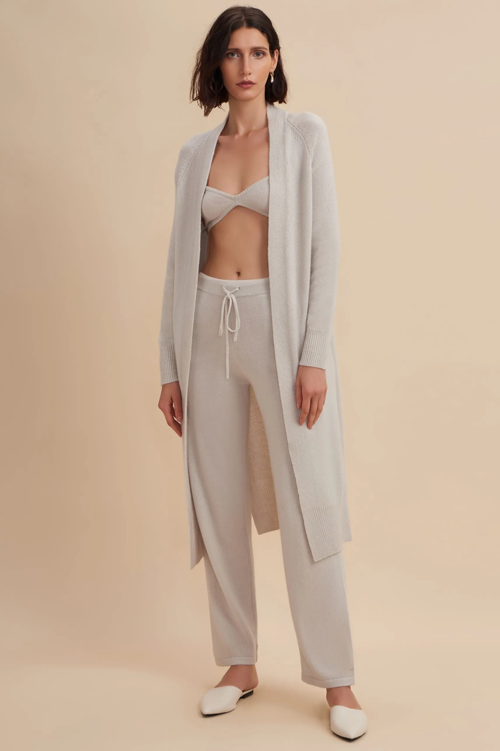 Vicia Cashmere Bralette - Fog