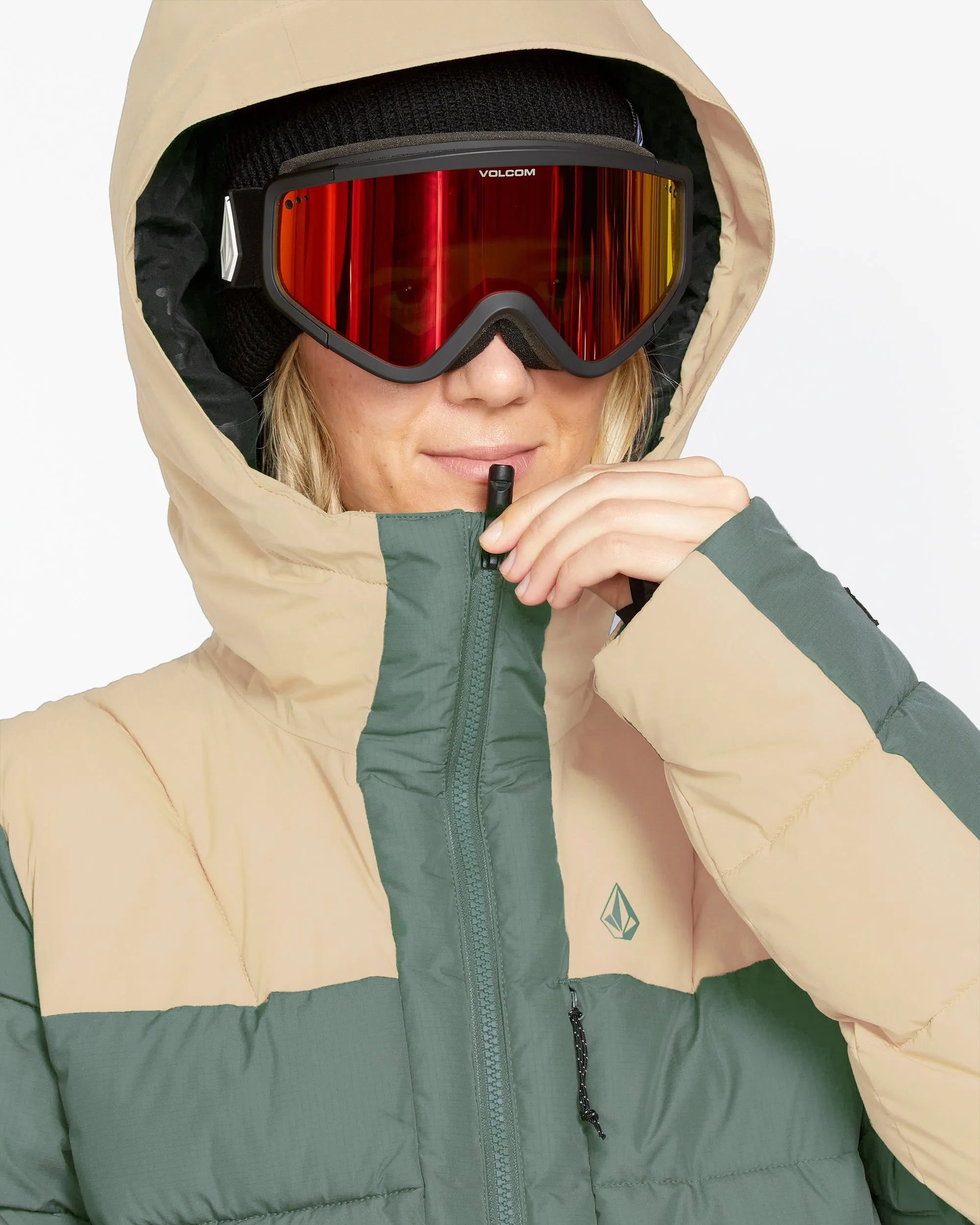 Womens Puffleup Jacket - Lichen Green